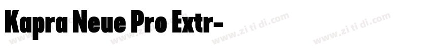 Kapra Neue Pro Extr字体转换